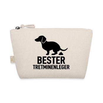 Bester Tretminenleger Dackel - Bio-Täschchen - Natur - Vorne
