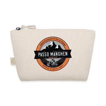 Passo Manghen Italienische Alpen Motorrad-T-Shirt - Bio-Täschchen - Natur - Vorne