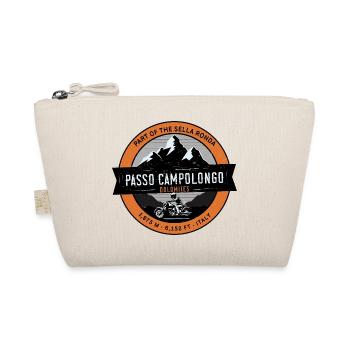 Passo Campolongo Dolomites Motorcycle T-Shirt - Organic Pouch - nature - Front