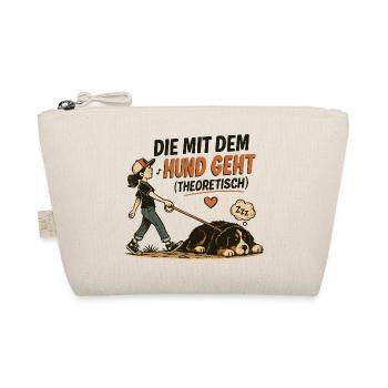 Berner Sennenhund Spruch Hundehalterin Humor - Bio-Täschchen - Natur - Vorne