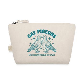 Pride Month LGBTQ - Gay Pigeons - Organic Pouch - nature - Front