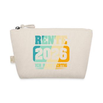 Rentner Rente 2026 - Bio-Täschchen - Natur - Vorne