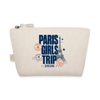 Funny Girls Trip Gifts Paris Girls Trip 2026 Women - Organic Pouch - nature - Front