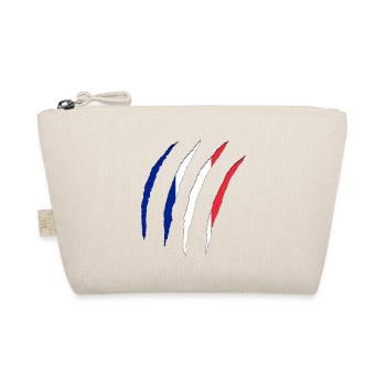 French Flag, France - Organic Pouch - nature - Front