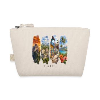 Voyage de vacances en Haïti – Culture caribéenne et motif paysager - Trousse biologique - nature - Devant