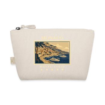 Monaco Monte-Carlo Vintage Reisemarke - Bio-Täschchen - Natur - Vorne