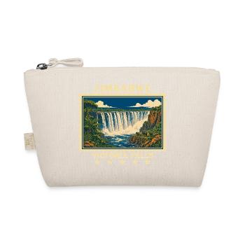 Zimbabwe Victoria Falls Vintage Travel Brand - Organic Pouch - nature - Front