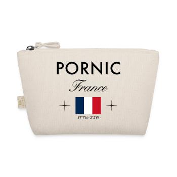 Pornic Frankreich Koordinaten Reise Souvenir - Bio-Täschchen - Natur - Vorne