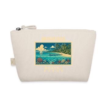 Honduras Roatán Vintage Reisemarke - Bio-Täschchen - Natur - Vorne
