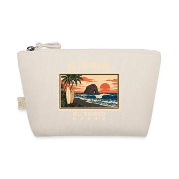 El Salvador El Tunco Vintage Reisemarke - Bio-Täschchen - Natur - Vorne
