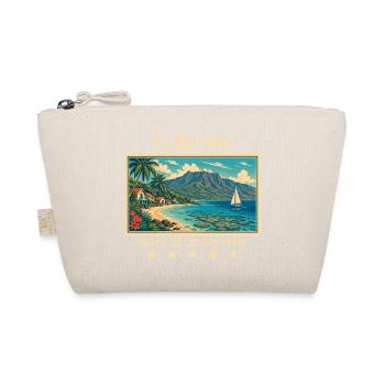 La Réunion Saint-Gilles Vintage Reisemarke - Bio-Täschchen - Natur - Vorne