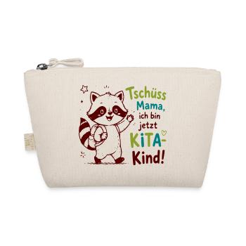 Kita Abschied Raccoon Illustration - Bio-Täschchen - Natur - Vorne