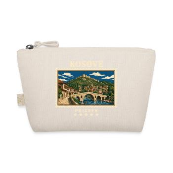 Kosovo Prizren Vintage Reisemarke - Bio-Täschchen - Natur - Vorne
