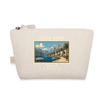 Montenegro Tivat Vintage Reisemarke - Bio-Täschchen - Natur - Vorne