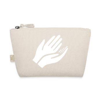 Open Hands Hand Gesture - Organic Pouch - nature - Front