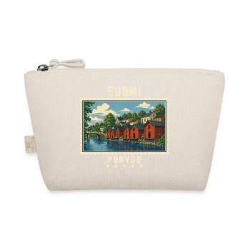 Finnland Porvoo Vintage Reisemarke - Bio-Täschchen - Natur - Vorne