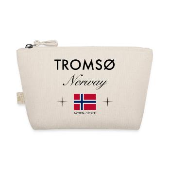 Tromsø Norwegen Koordinaten Reise Souvenir - Bio-Täschchen - Natur - Vorne
