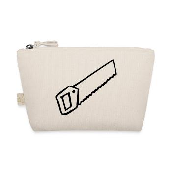 Säge Werkzeug Geschenk Handwerker Geschenk Einzug - Bio-Täschchen - Natur - Vorne
