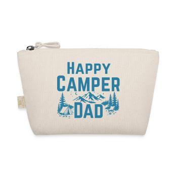 GLÜCKLICHER CAMPER-PAPA - Bio-Täschchen - Natur - Vorne