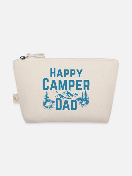 GLÜCKLICHER CAMPER-PAPA - Bio-Täschchen - Natur