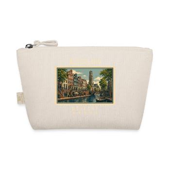 Niederlande Utrecht Vintage Reisemarke - Bio-Täschchen - Natur - Vorne