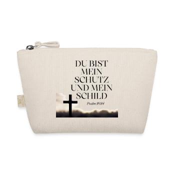 Du bist mein Schutz und Schild – Psalm 119 - Bio-Täschchen - Natur - Vorne