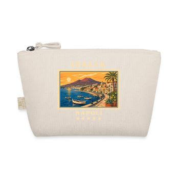 Italien Neapel Vintage Reisemarke - Bio-Täschchen - Natur - Vorne