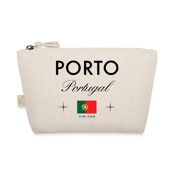 Porto Portugal Koordinaten Reise Souvenir - Bio-Täschchen - Natur - Vorne