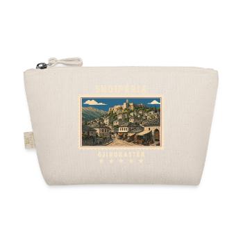 Albanien Gjirokastër Vintage Reisemarke - Bio-Täschchen - Natur - Vorne