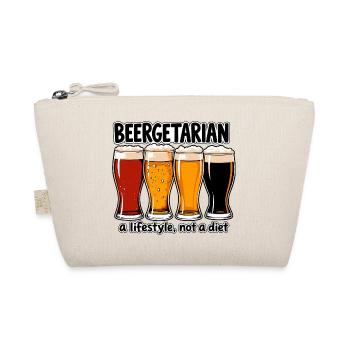 Beergetarier - Lustiges Bier T-Shirt - Bio-Täschchen - Natur - Vorne