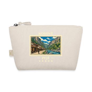 Kosovo Peja Vintage Reisemarke - Bio-Täschchen - Natur - Vorne