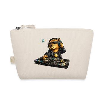 Sweet capybara as a DJ in comic style - Organic Pouch - nature - Front