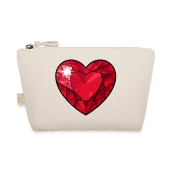 Cœur de Cristal de Rubis - Trousse biologique - nature - Devant