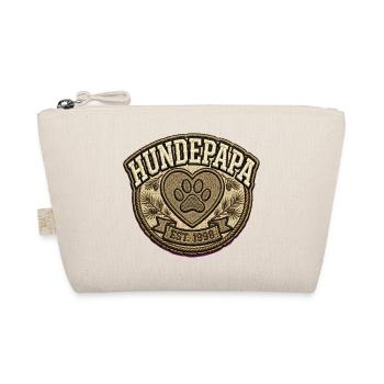 Hundepapa Shirt | Stolzer Hunde Papa Geschenk  - Bio-Täschchen - Natur - Vorne