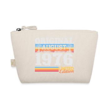 Vintage August 1976 Vintage Retro Birthday - Organic Pouch - nature - Front