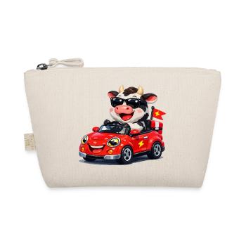 Tough cow in red convertible - Organic Pouch - nature - Front