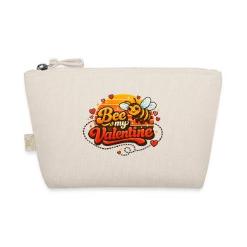 Be(e) my Valentine ❤ - Organic Pouch - nature - Front