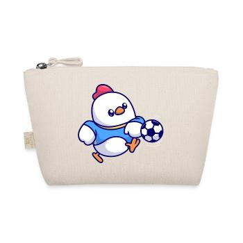 Chick Soccer Kick - Organic Pouch - nature - Front