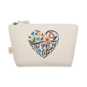 Flower Heart - Organic Pouch - nature - Front