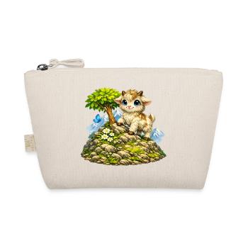 Cuddly goat on the mountain - Organic Pouch - nature - Front