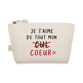 Je t’aime de tout mon cœur - Trousse biologique - nature - Devant