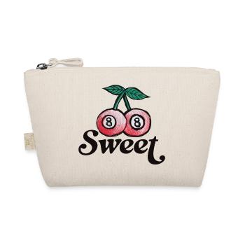 Sweet Cherry Duo Graphic on Apparel - Organic Pouch - nature - Front