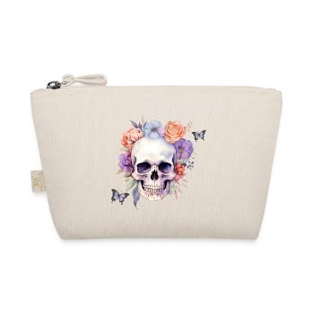 Skull Flower - Bio-Täschchen - Natur - Vorne