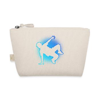 Geschenkidee für einen Hip-Hop-Tänzer mit Breaking - Bio-Täschchen - Natur - Vorne