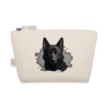 schwarzer schäferhund - Bio-Täschchen - Natur - Vorne