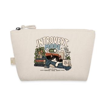 Introvert Mode Katze - Bio-Täschchen - Natur - Vorne