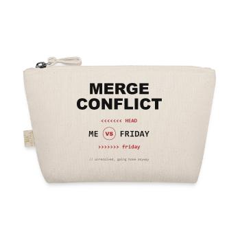 Merge Conflict: Me vs. Friday - Bio-Täschchen - Natur - Vorne
