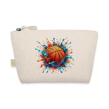 Basketball Color Splash Basket Ballon Basketteur - Bio-Täschchen - Natur - Vorne