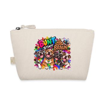 Bunt statt braun! Hunde - Staffordshire Terrier  - Bio-Täschchen - Natur - Vorne