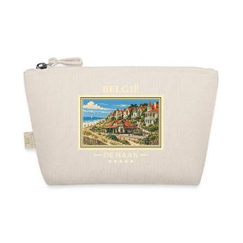 Belgien De Haan Vintage Reisemarke - Bio-Täschchen - Natur - Vorne